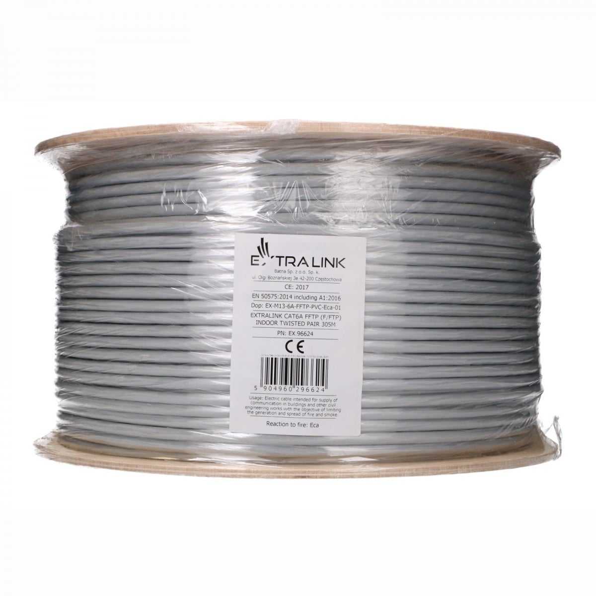 Extralink EX.96624 Câble réseau Cat6A F/FTP intérieur 305m