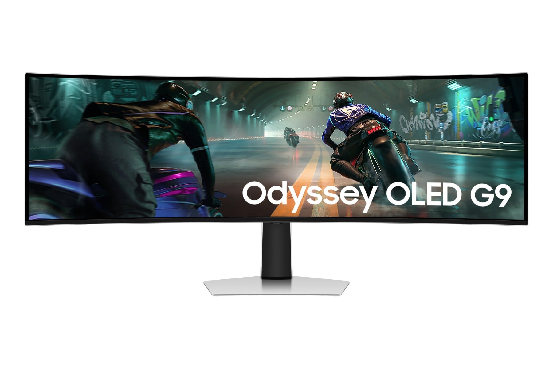 "Samsung G91SD écran plat de PC 124,5 cm (49"") 5120 x 1440 pixels Dual QHD OLED Argent"
