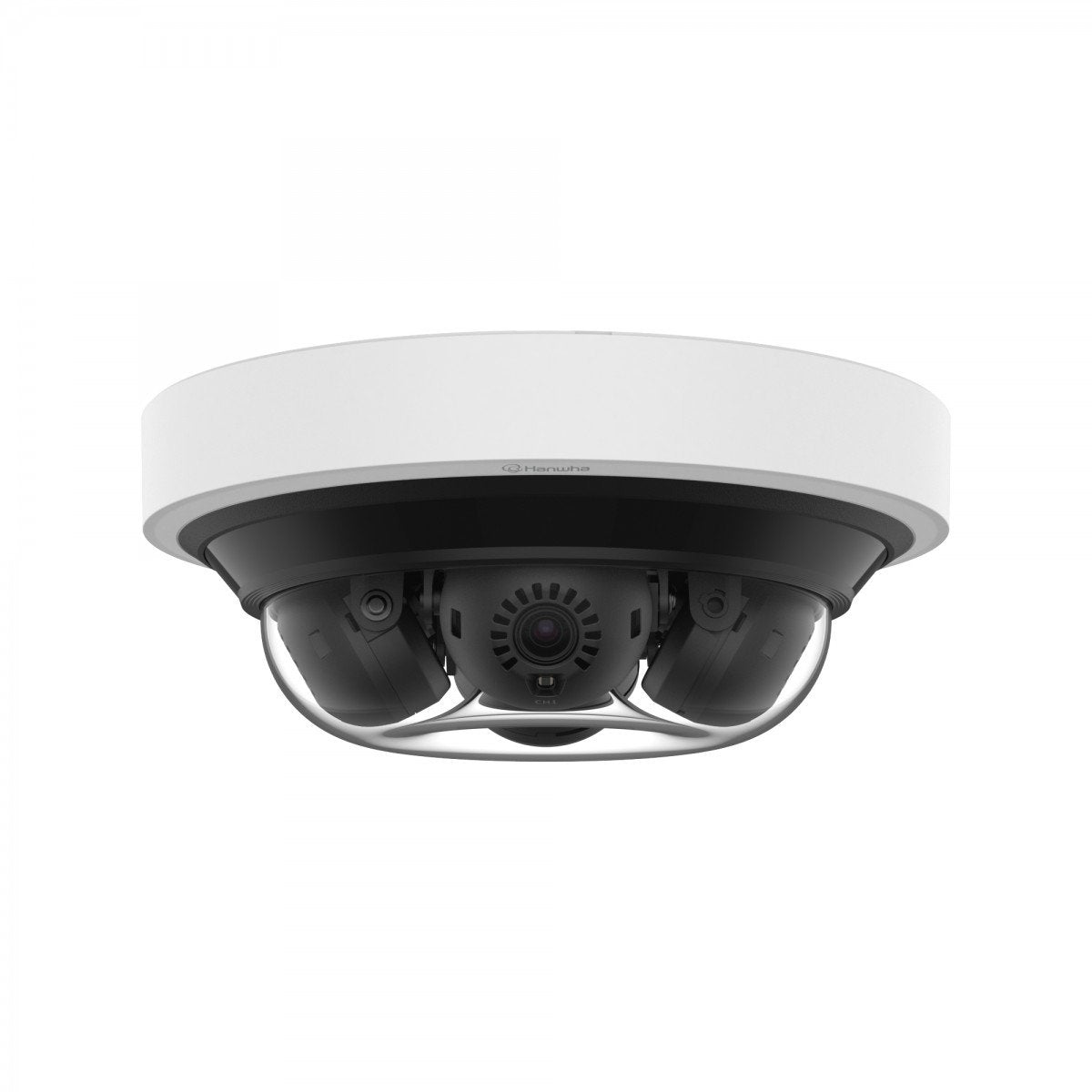 Hanwha 4MP x 4 AI IR Mini Multi-directional Dome Dôme Caméra de sécurité IP Intérieure et extérieure 2592 x 1520 pixels Plafond