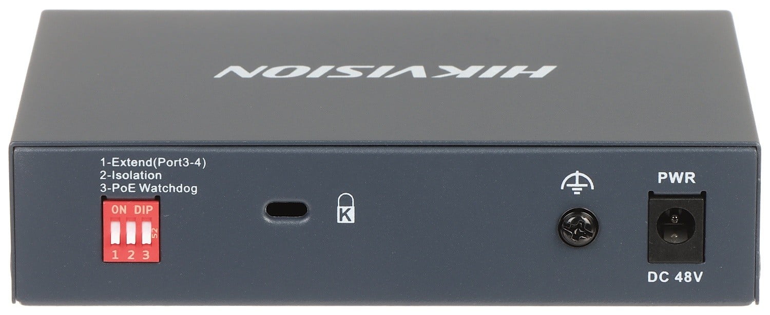 Hikvision DS-3E0505HP-E Commutateur POE Gigabit non géré 4 ports
