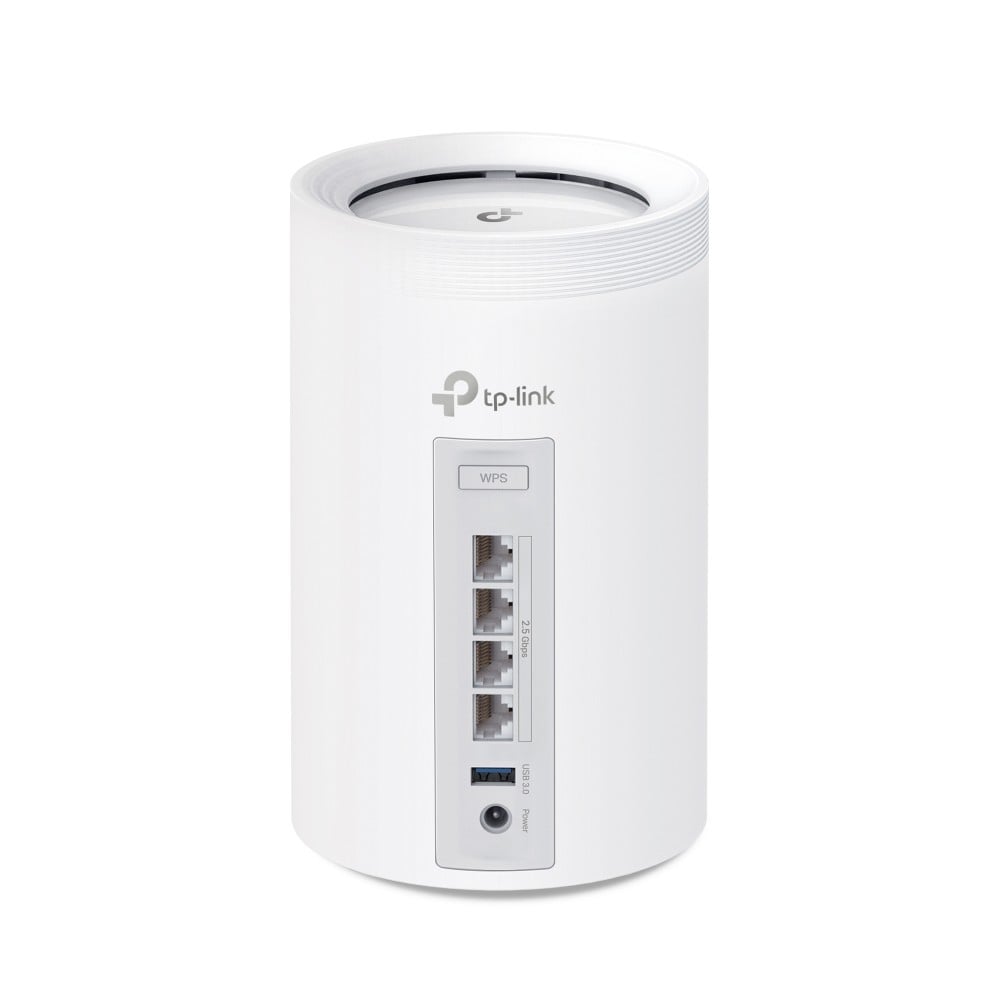 TP-LINK BE9300 Whole Home Mesh Wi-Fi 7 System Tri-Band 574Mbps at 2.4GHz + 2880Mbps at 5GHz + 5760Mbps at 6GHz Internal Antenna