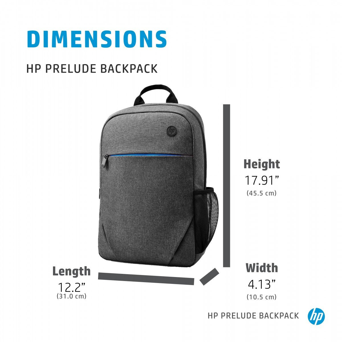 "Sac a dos HP Prelude pour ordinateur portable 15,6"" gris (1E7D6AA)"
