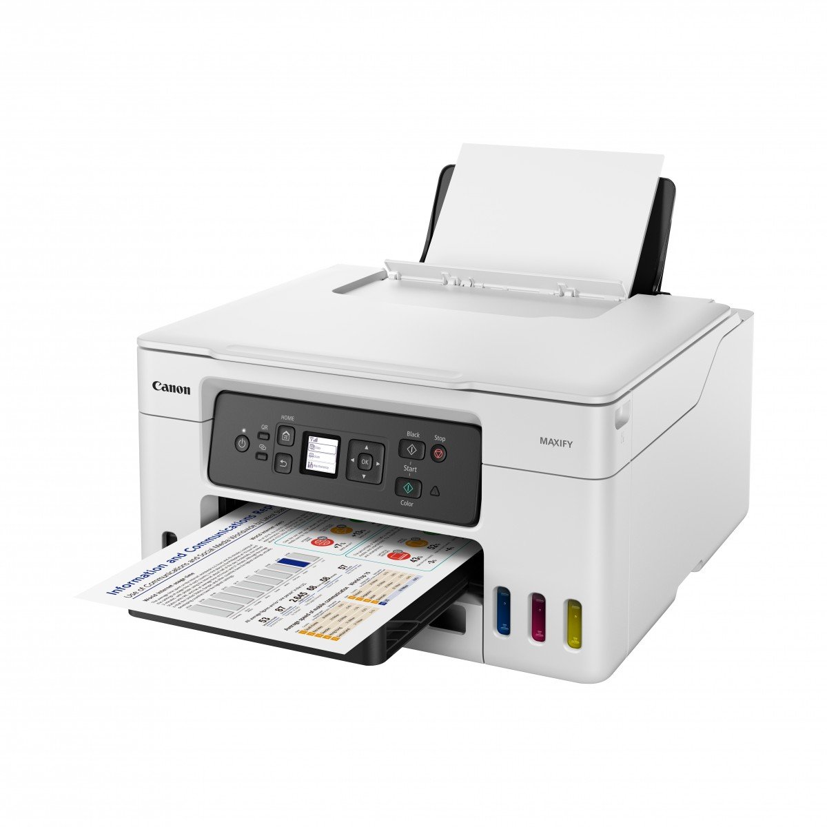 CANON MAXIFY GX3050 MFP colour ink-jet refillable A4 18 ipm print 350 sheets USB 2.0 Wi-Fi
