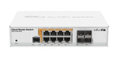 Mikrotik CRS112-8P-4S-IN commutateur réseau Gigabit Ethernet (10/100/1000) Connexion Ethernet, supportant l'alimentation via ce port (PoE) Blanc