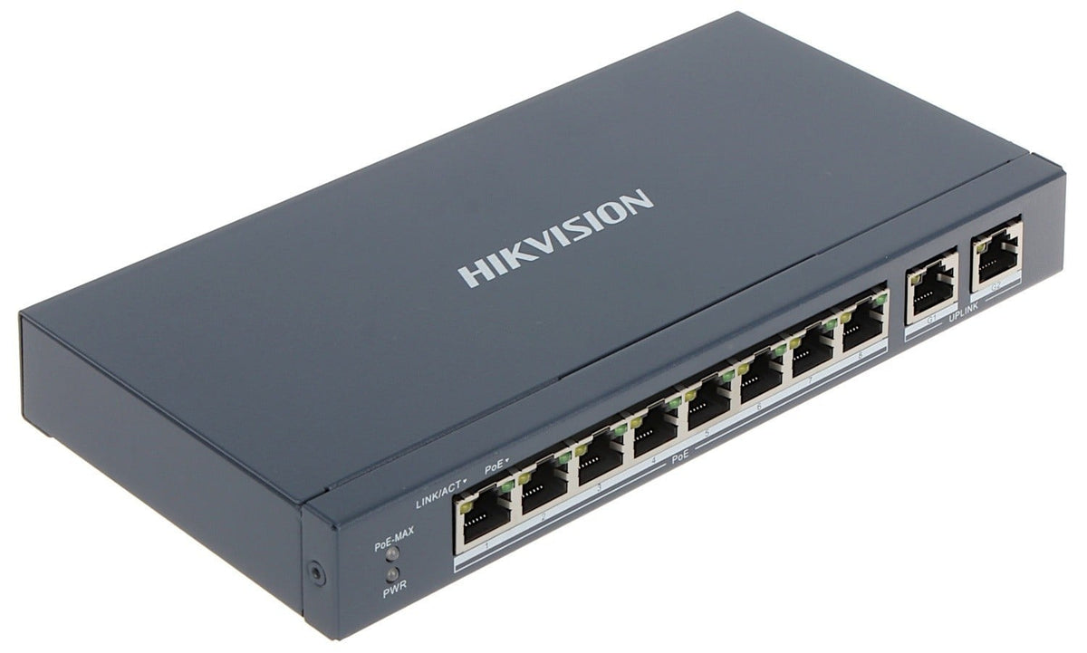 Hikvision DS-3E0310P-E/M 8 Port Fast Ethernet Unmanaged POE Switch