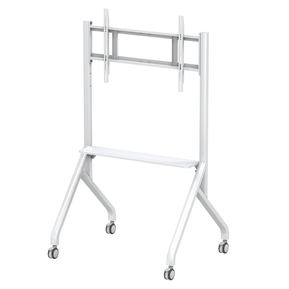 "Techly ICA-TR53LW Support TV mobile 65-100"" jusqu'a 100kg étagere AV réglable"
