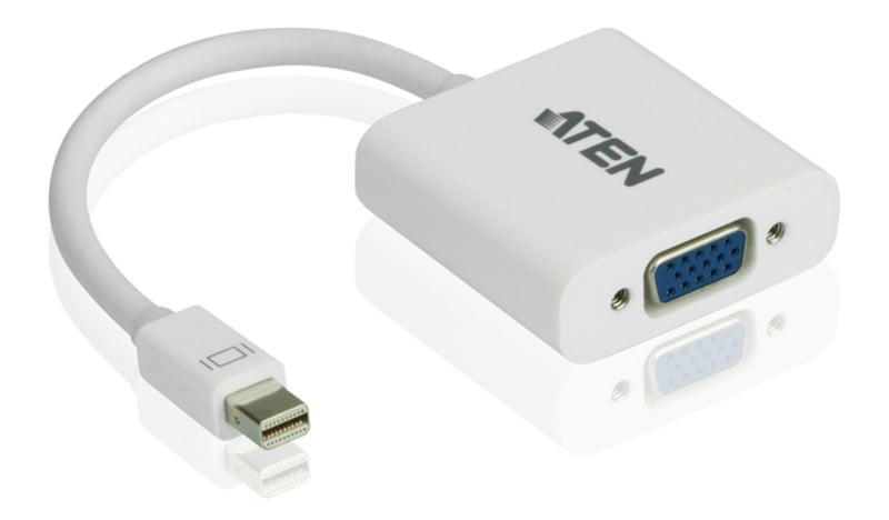 ATEN VC920-AT câble vidéo et adaptateur Mini DisplayPort VGA (D-Sub) Blanc