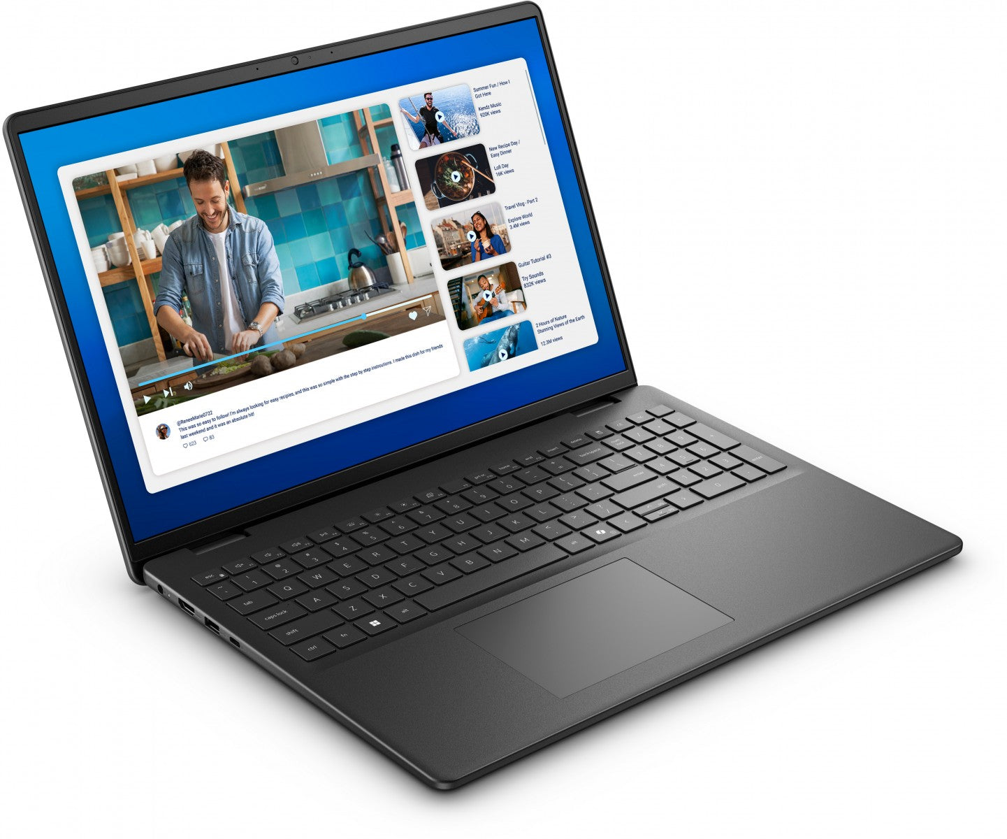 "DELL DC16250 Intel Core 5 120U Ordinateur portable 40,6 cm (16"") Full HD+ 16 Go DDR5-SDRAM 512 Go SSD Wi-Fi 6 (802.11ax) Windows 11 Pro Noir"