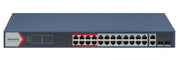 Hikvision DS-3E1326P-EI(B) Commutateur POE intelligent Fast Ethernet 24 ports