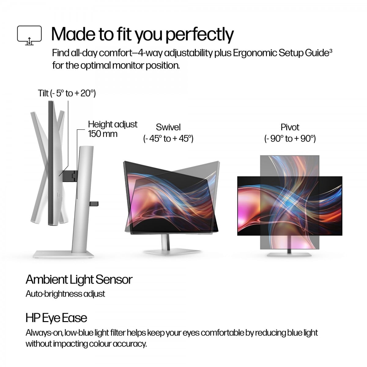 HP Écran  Series 7 Pro - 727pu QHD 27p 2560 x 1440 HDMI DP Thunderbolt 4 3/3/0