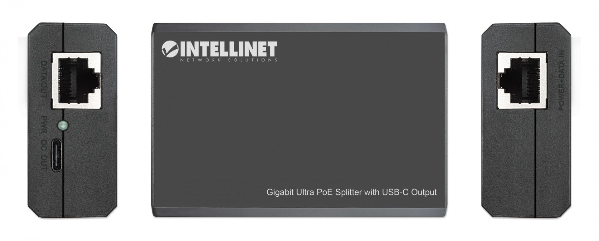 Intellinet 561693 séparateur voix-données Connexion Ethernet, supportant l'alimentation via ce port (PoE) Noir