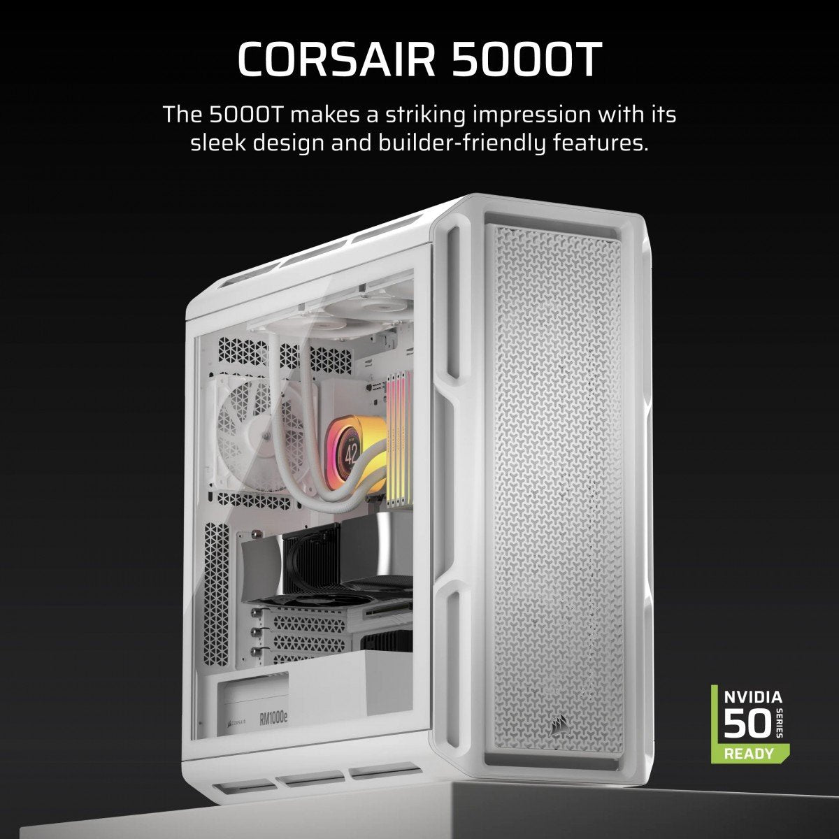 Corsair 5000T Midi Tower Blanc