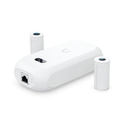 Low-profile 4K PoE camera with a wide-an