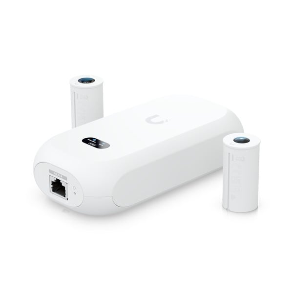 Low-profile 4K PoE camera with a wide-an