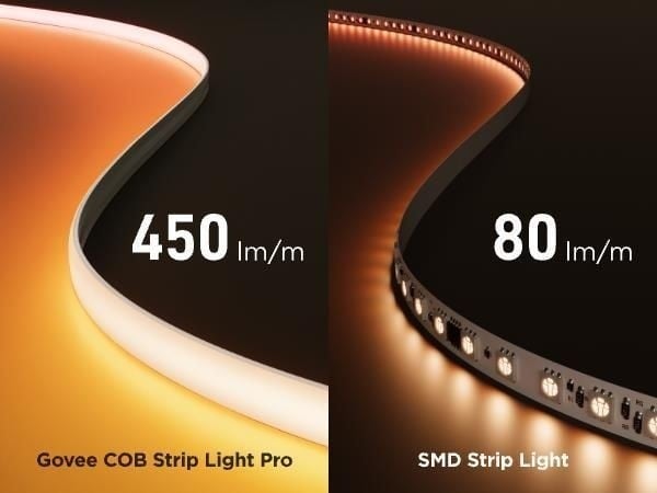 Govee H61E5 COB Bandes Lumineuses Pro 3m | Bande LED | Wi-Fi, Bluetooth, RGBICW