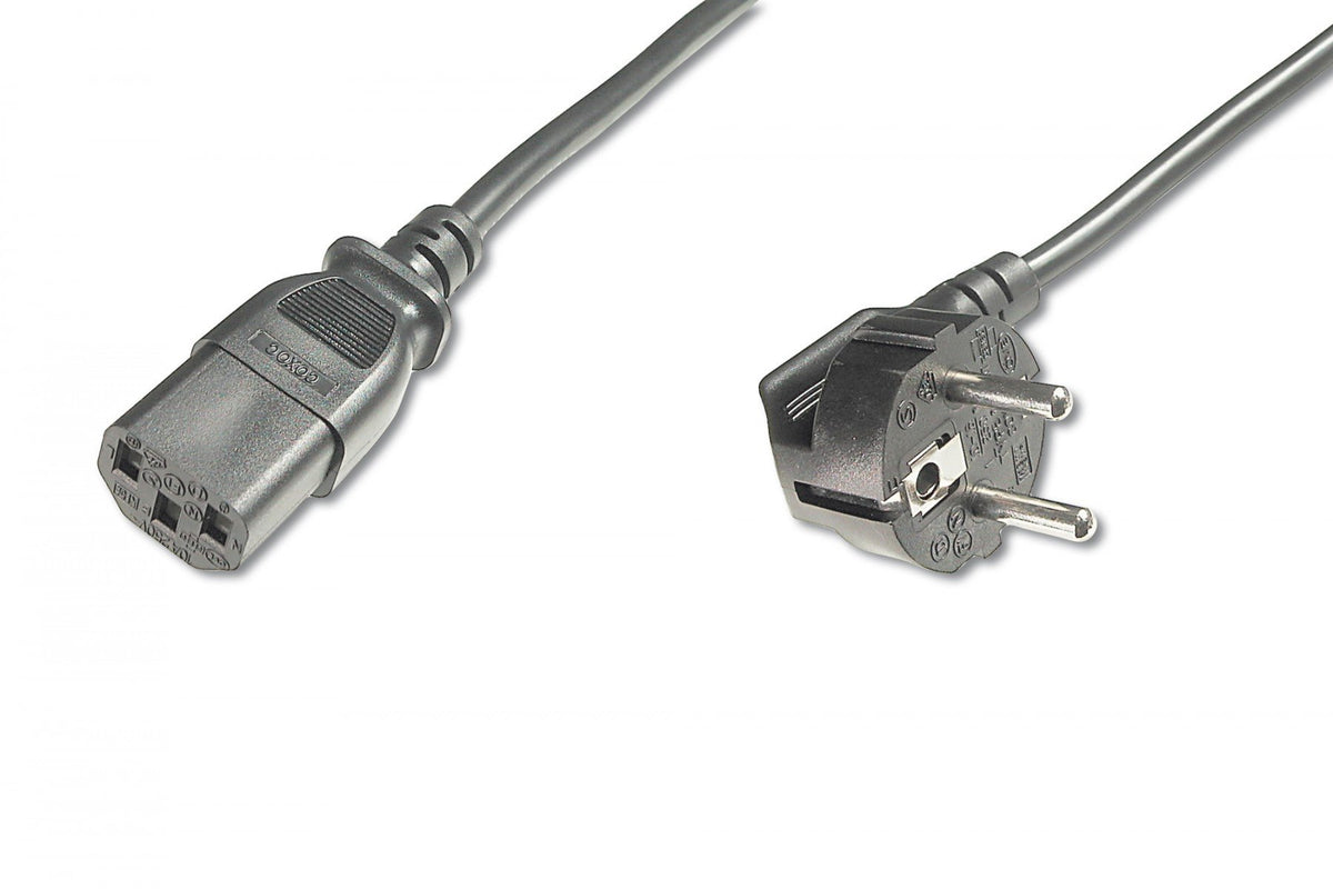 Digitus AK-440100-018-S câble électrique Noir 1,8 m CEE7/7 IEC C13