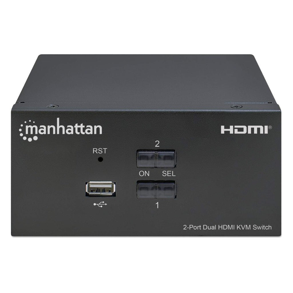 Manhattan 153522 Commutateur KVM 2/1 USB HDMI 4K