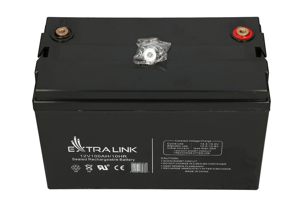 Extralink AKUMULATOR BATTERY ACCUMULATOR AGM 12V 100AH - Batterie Sealed Lead Acid (VRLA)