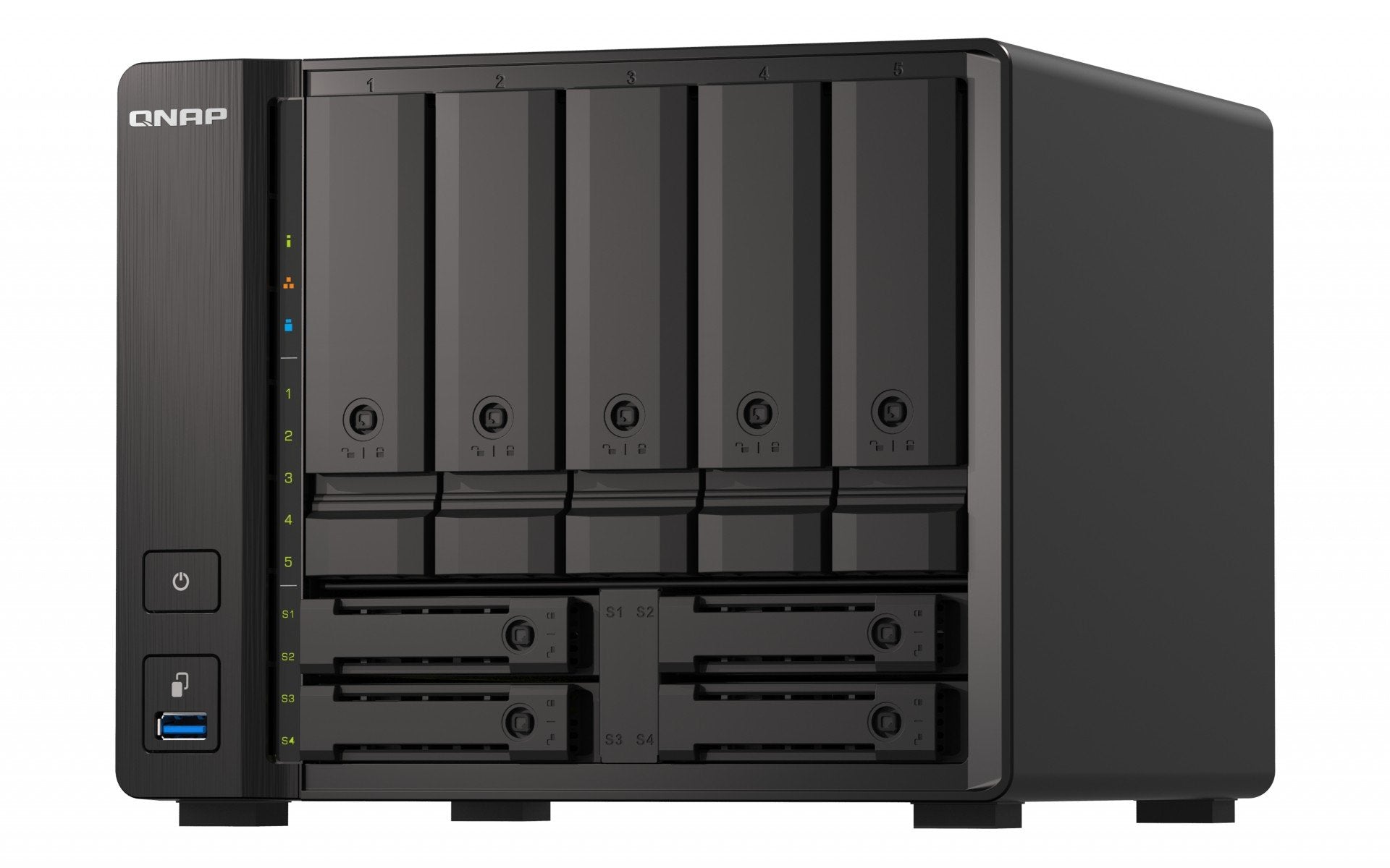 Desktop 9Bay NAS 8B RAM 10Gbe Black