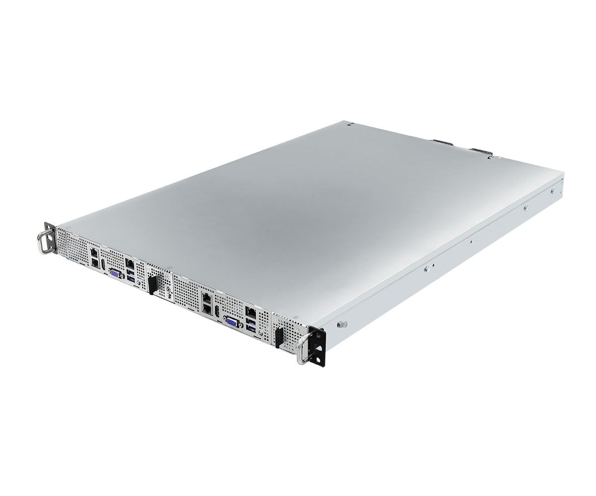 ASRock 1U2N2G-AM5/2T, Rack 1U, 2- node system, UP, AMD EPYC 4005, 1xGPU, 2x10GbE, Red. PSU, IPMI