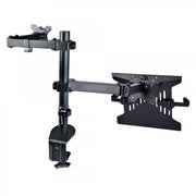 Monitor Arm with Laptop Tray Adjustable