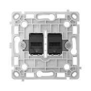 Ajax Systems 128848.165.BL Prise LAN RJ45 encastrée verticale noire - OutletCore (LAN) verticale