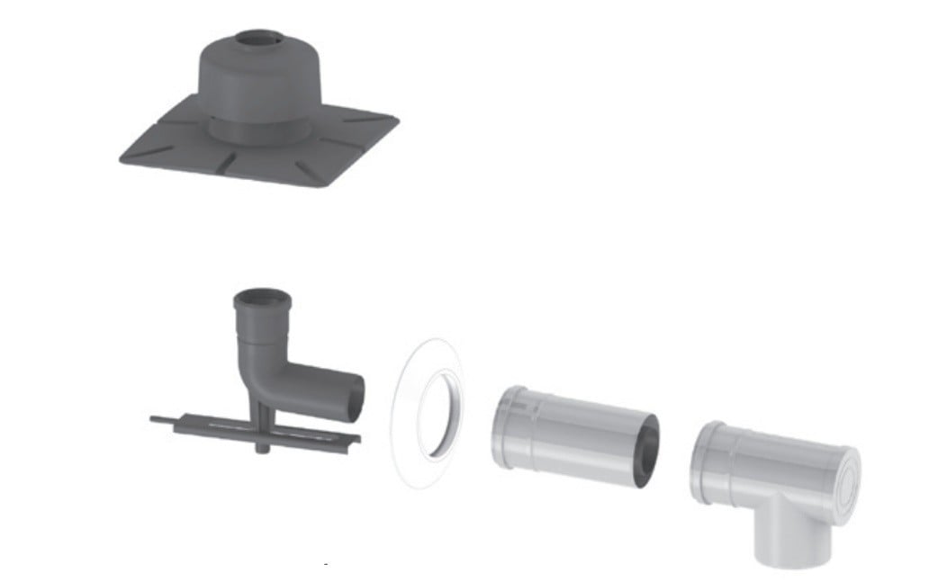 JEREMIAS BOXTWPL09080/125 Ensemble de conduits 080/125 avec embout PP