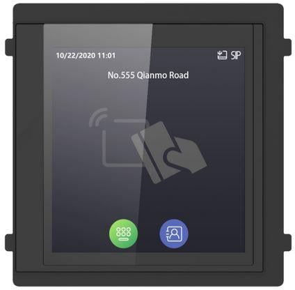 Hikvision DS-KD-TDM Module d'affichage tactile avec lecteur de carte M1