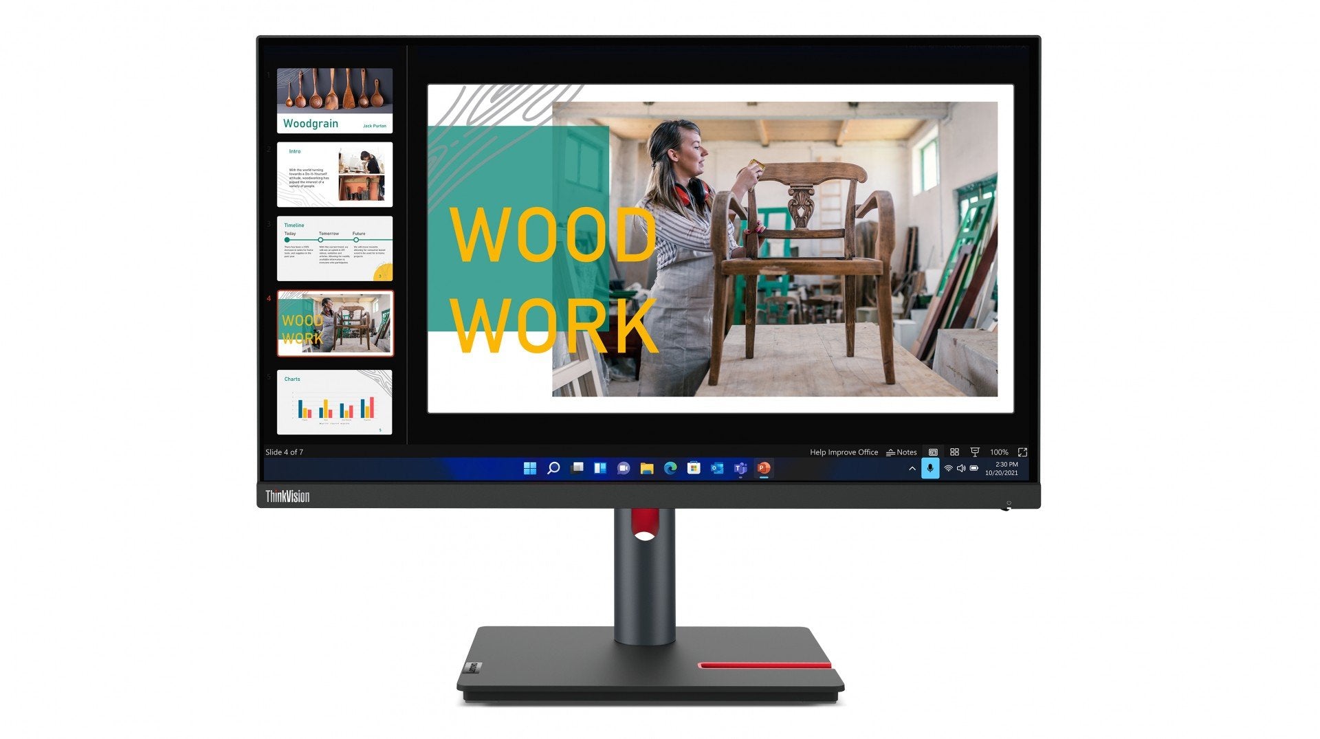 LENOVO ThinkVision P24q-30 23.8p Monitor HDMI DP 4xUSB 3.2