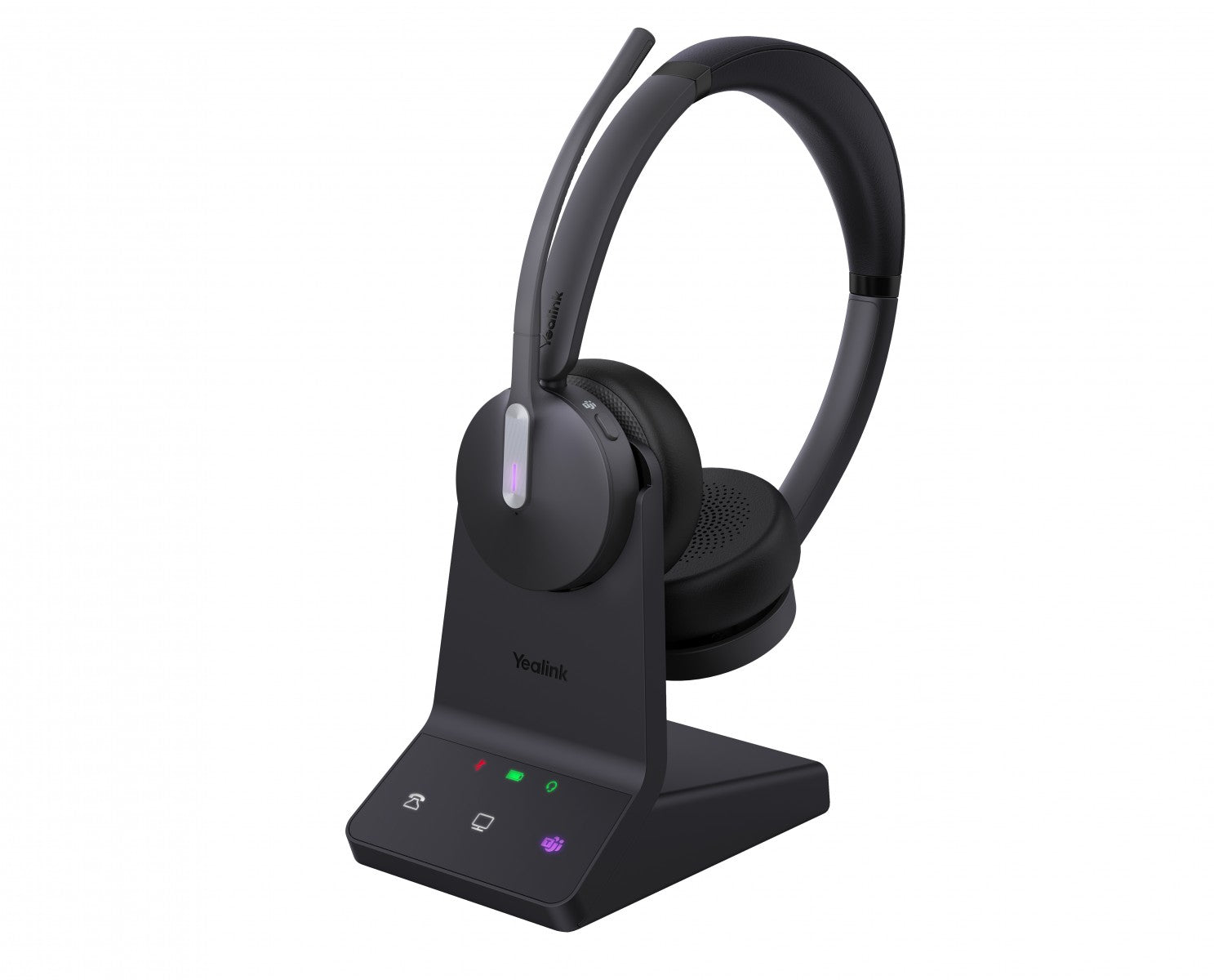 Yealink 1208674 WH64 Casque Bluetooth sans fil double pour bureau et centre d'appels