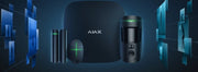 Ajax Systems 38173.58.BL1 Systeme d'alarme sans fil ensemble StarterKit Cam (Hub2+capteur de mouvement Cam+capteur magnétique+télécommande) noir