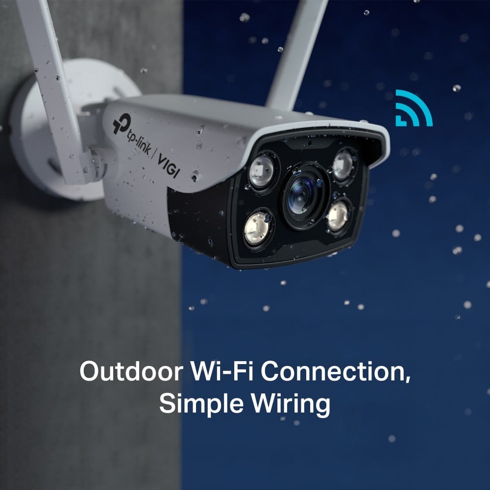 TP-LINK VIGI C340-W 4MM 4MP Outdoor Full-Color Wi-Fi Bullet Network Camera 4mm