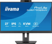 iiyama XUB2790QSUH-B2 27 pouces IPS-panel 2560x1440 100Hz Windows Hello Webcam 5MP Mise au point automatique Support réglable en hauteur 15cm 4ms 250