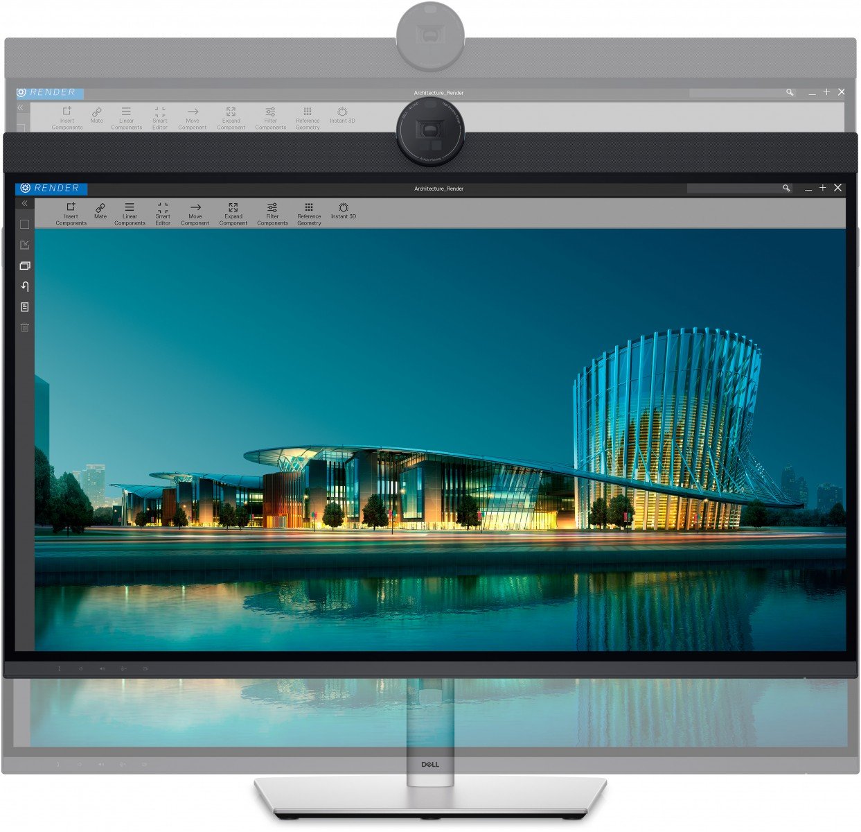 "DELL UltraSharp U3224KBA LED display 80 cm (31.5"") 6144 x 3456 pixels 6K Ultra HD LCD Noir, Argent"