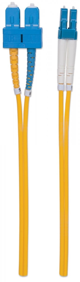 Intellinet 473972 câble de fibre optique 2 m LC SC OS2 Jaune