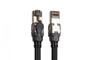 Câble de raccordement RJ45-RJ45, Cat. 8.1, S/FTP, AWG 24/7, LSOH, 5 m, noir