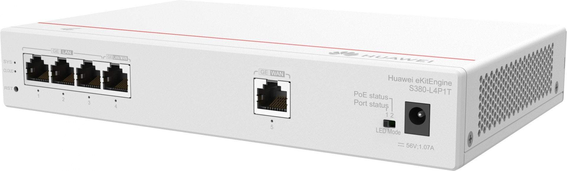 HUAWEI Router S380-L4P1T 1xGE WAN 4xGE LAN PoE+ 50W eKit Stock