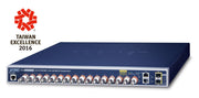 PLANET LRP-1622CS commutateur réseau Géré L2/L4 Gigabit Ethernet (10/100/1000) Connexion Ethernet, supportant l'alimentation via ce port (PoE) 1U Bleu
