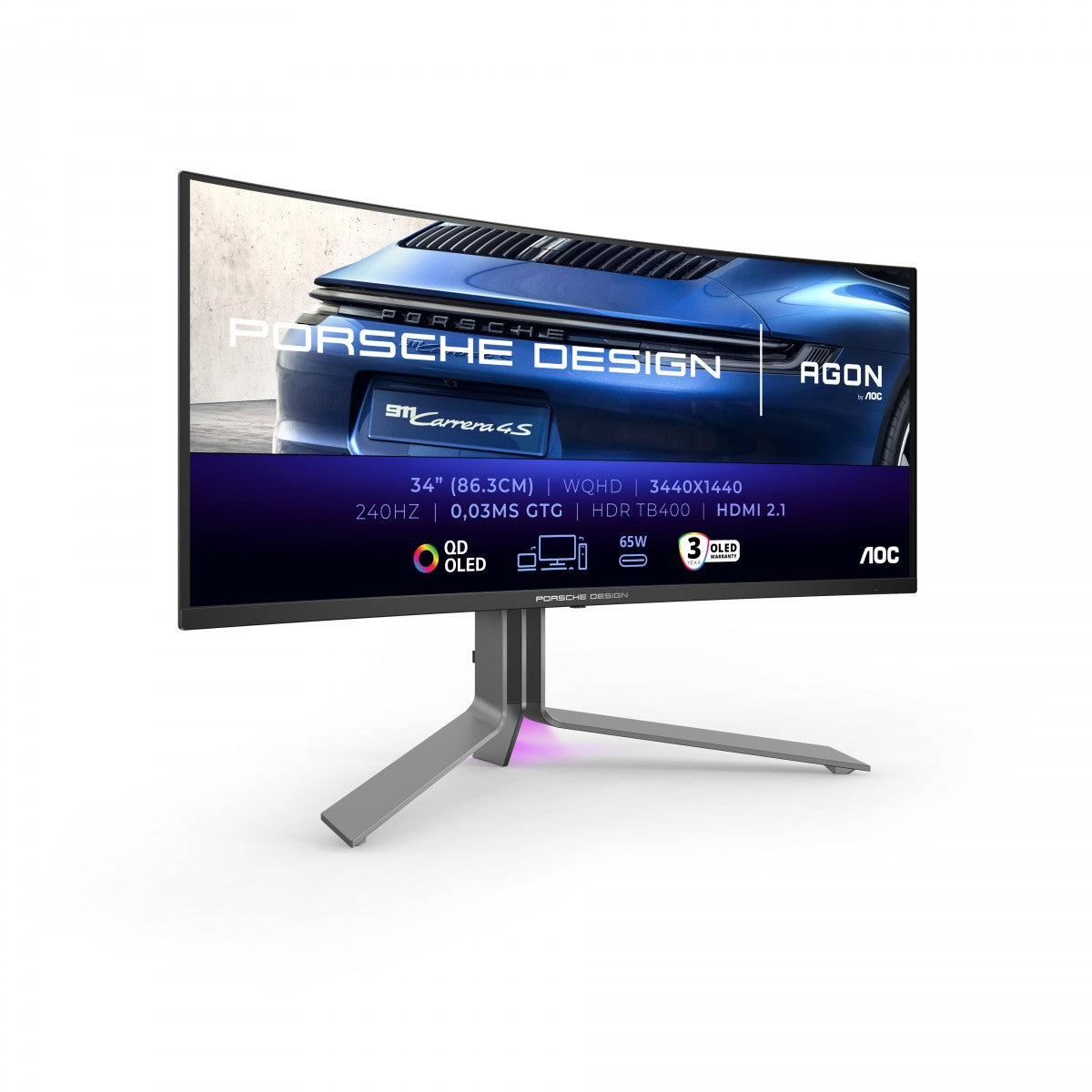 AOC AGON Pro PD34 - 34 Zoll WQHD OLED Ga
