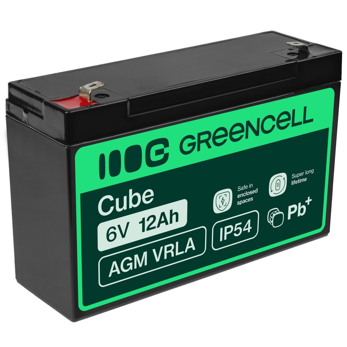 Green Cell AGM Battery 6V 12Ah - Batterie - 12.000 mAh Sealed Lead Acid (VRLA)