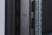 "Armoire réseau debout Unique 19"" 42U rack 800x1000, porte avant en verre, noir, 800kg 2053x800x1000 mm, couleur noire (RAL 9005)"