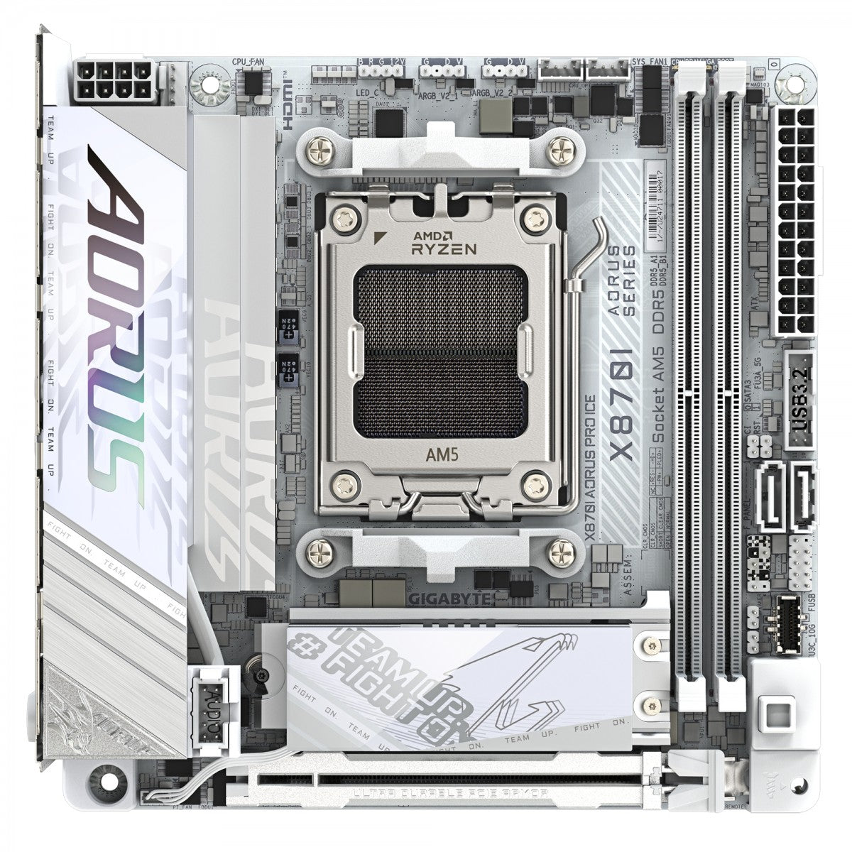 GIGABYTE X870I AORUS PRO ICE carte mere AMD X870 Emplacement AM5 Micro ITX