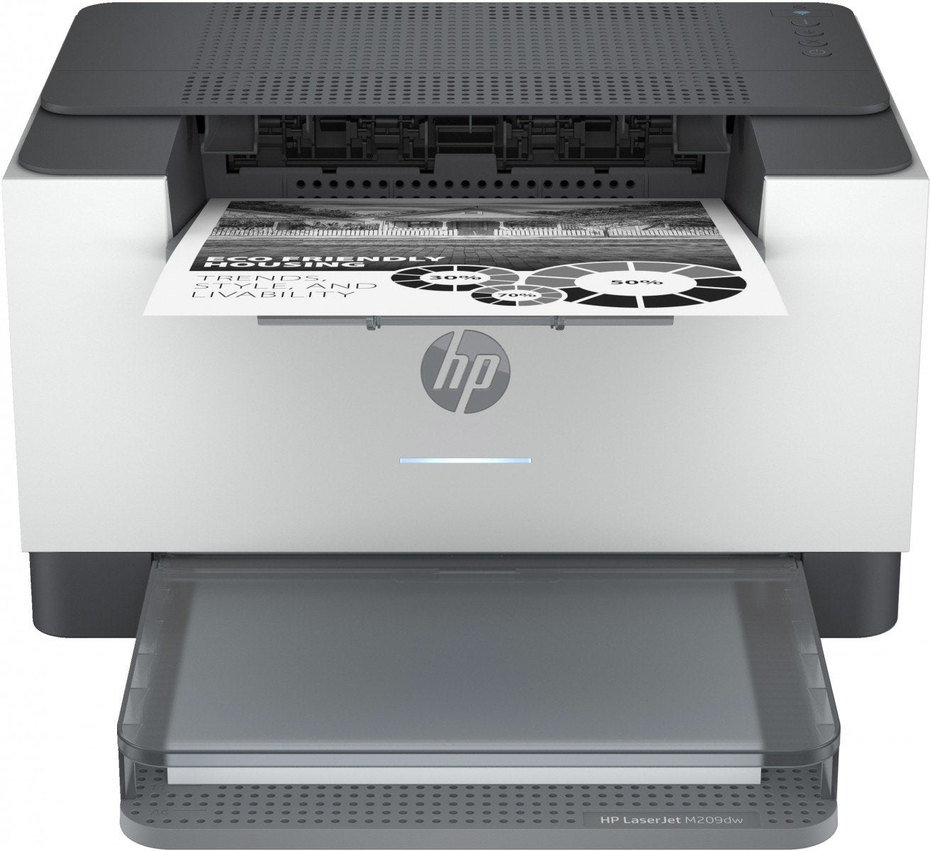 HP LaserJet M209dw Printer Mono B/W Duplex laser A4 600x600dpi 29ppm capacity: 150 sheets USB 2.0 LAN Wi-Fi Bluetooth LE