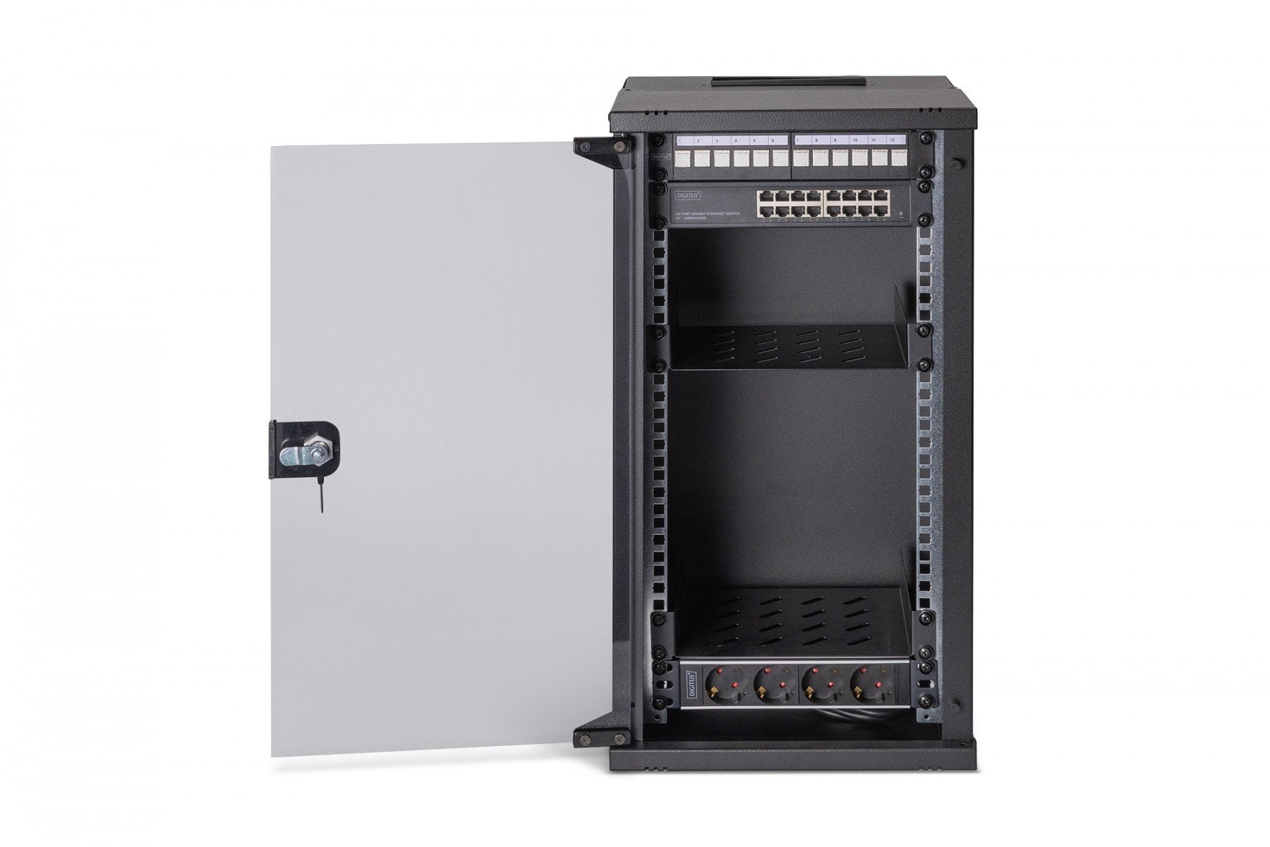 "Digitus DN-49105-SET Ensemble réseau SOHO Pro, 254 mm (10"") - 12U, 315 x 300 mm (l x p)"
