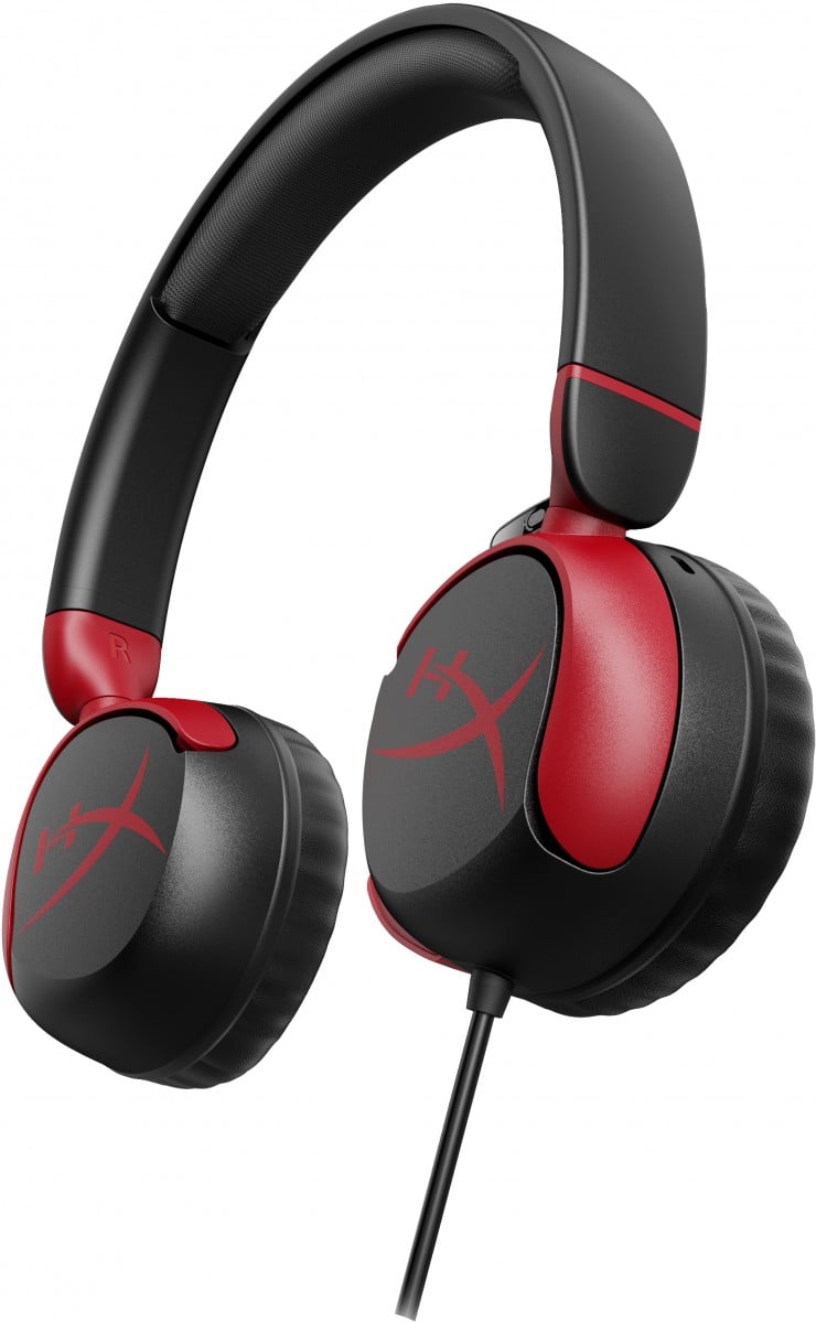Casque filaire HyperX Cloud Mini avec microphone, minijack 3,5 mm, noir-rouge