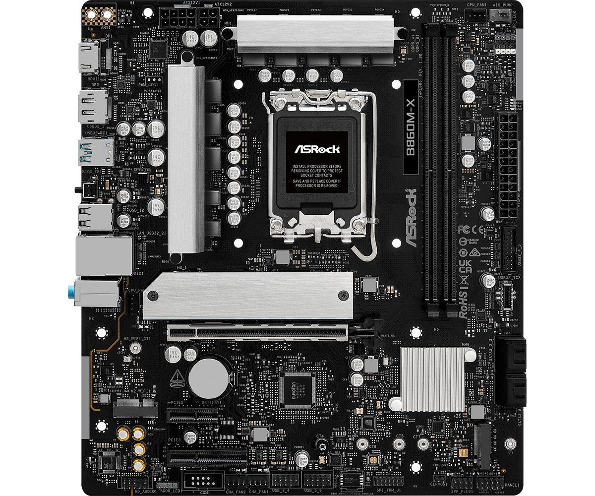 Asrock B860M-X Intel B860 LGA 1851 (Socket V1) micro ATX
