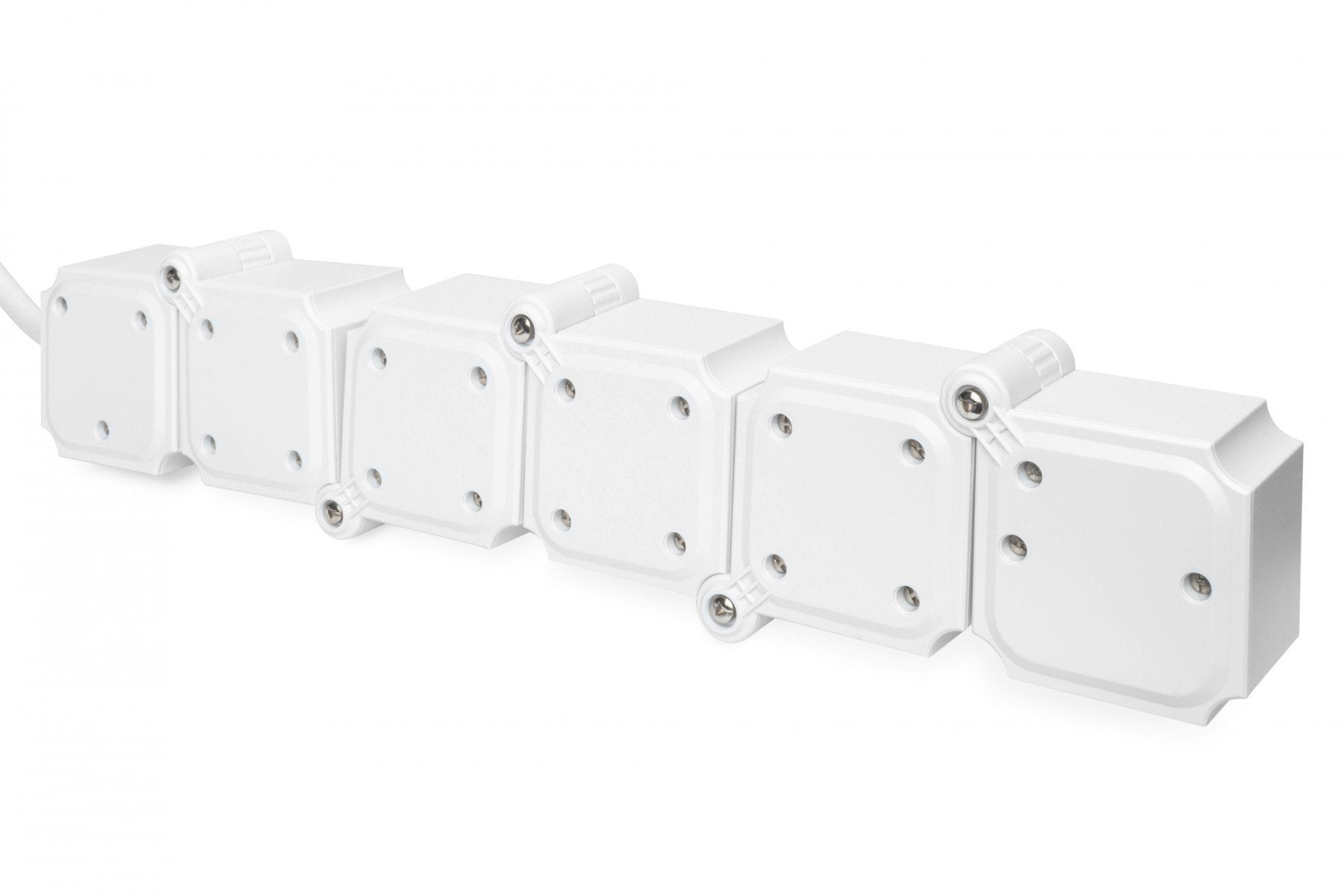 Digitus DA-70620 multiprise 1,6 m 4 sortie(s) CA Intérieure Noir, Blanc