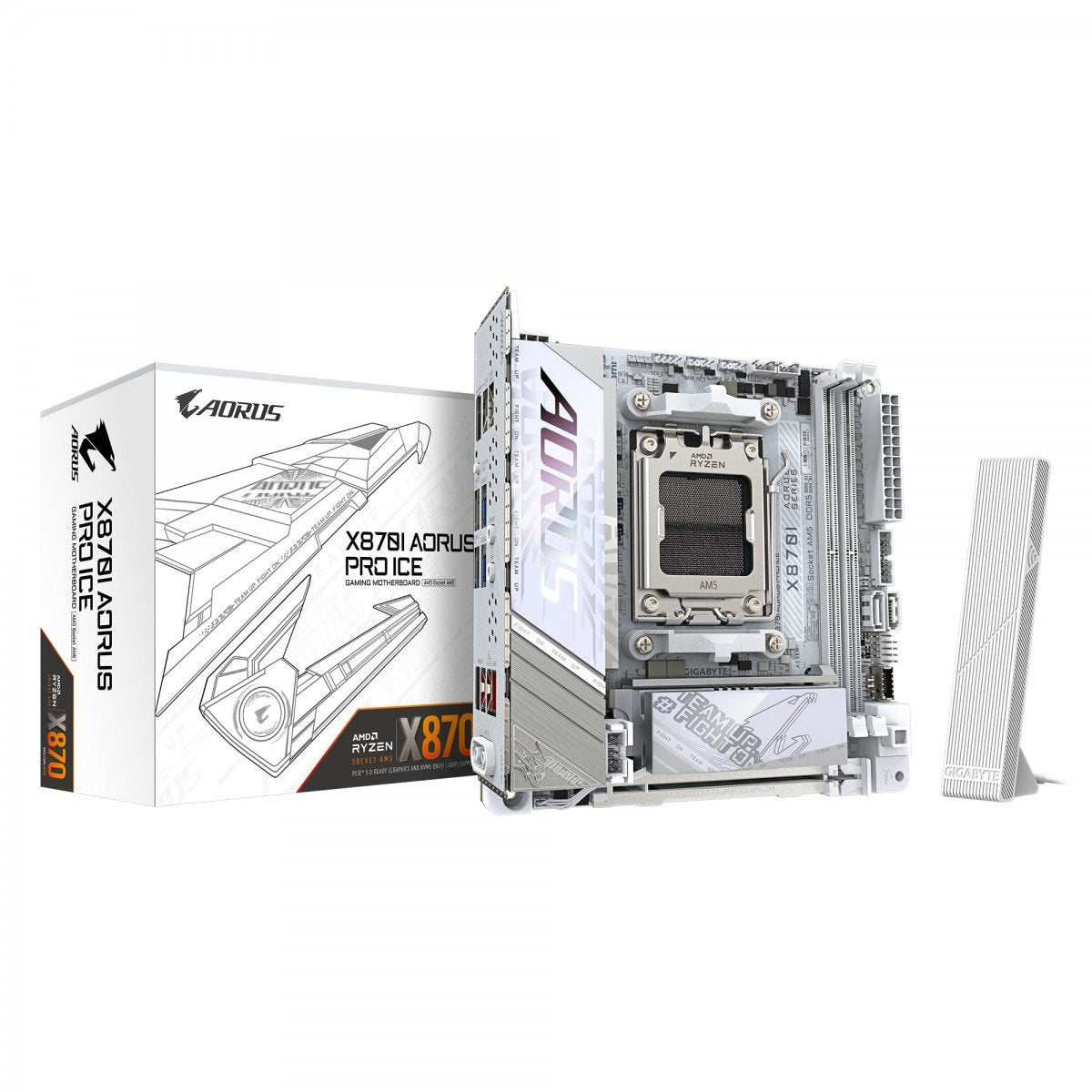 GIGABYTE X870I AORUS PRO ICE carte mere AMD X870 Emplacement AM5 Micro ITX