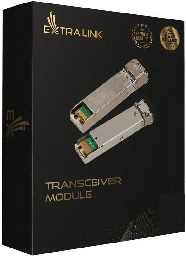 Extralink SFP+ 10G 2-pack | Module SFP+ | 10Gbps, LC/UPC, 850nm, 300m, multimode, DOM, Dédié a HP/Aruba