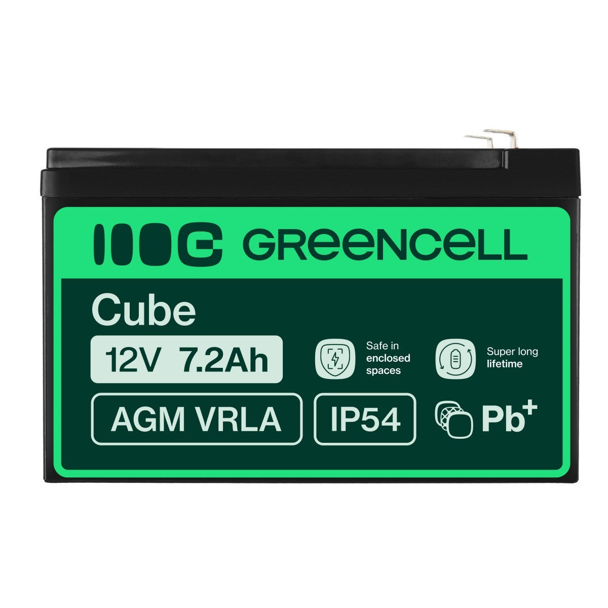 Green Cell AGM05 Batterie de l'onduleur Sealed Lead Acid (VRLA) 12 V 7,2 Ah